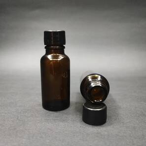 Arı Sütü Şişesi, 20 cc, Amber Cam Şişe