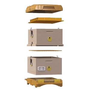 Ergonomik Ahşap Kovan 2 Katlı (LN-24 TR) Çerçevesiz