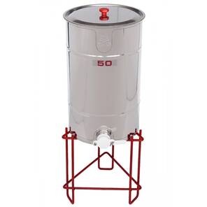 Lega Bal Dinlendirme Kazanı, Plastik Musluklu, Paslanmaz, 50 Kg, LG-6000