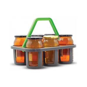 Lyson Bal Kavanozu Taşıma Sepeti, Plastik, Gri