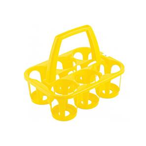 Lyson Bal Kavanozu Taşıma Sepeti, Plastik, Sarı