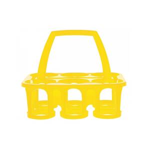 Lyson Bal Kavanozu Taşıma Sepeti, Plastik, Sarı