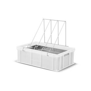 Lyson Plastik Sır Alma Kutusu, Paslanmaz Süzgeçli, Çerçeve Standlı, LY-W32340