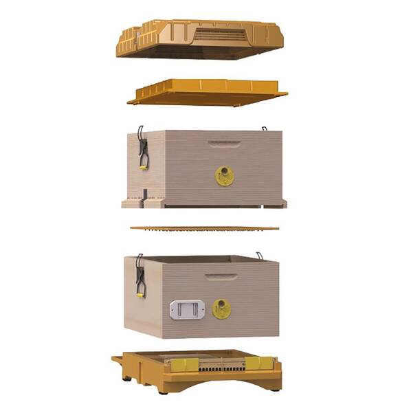 Ergonomik Ahşap Kovan 2 Katlı (LN-24 TR) Çerçevesiz