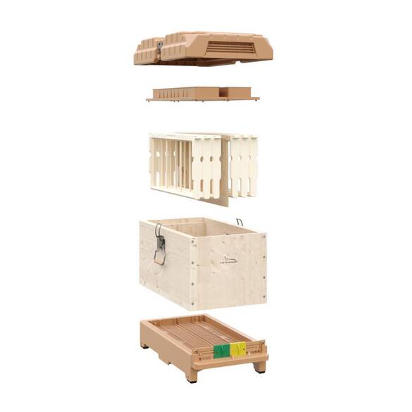 Ergonomik Ahşap Ruşet Kovan 6'lı (LN-24 TR) Çerçeveli