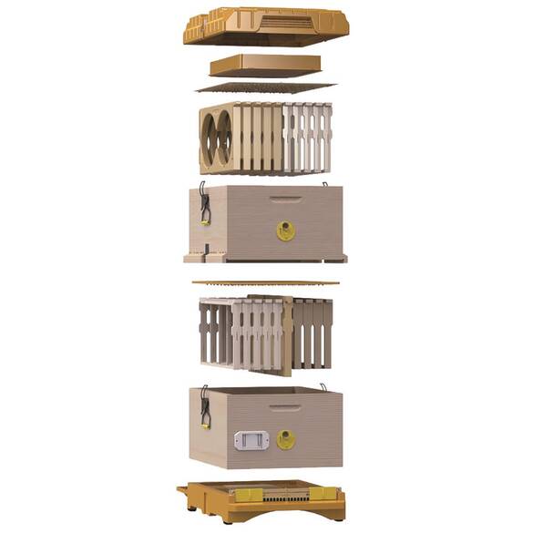 Karma Ahşap Kovan 2 Katlı (LN-24 TR) Çerçeveli