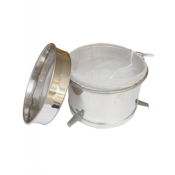 Lega 50/100/200 Kg Bal Dinlendirme Kazanları İçin Çift Elekli Süzgeç, Paslanmaz, LG-6242