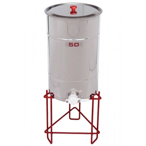 Lega Bal Dinlendirme Kazanı, Plastik Musluklu, Paslanmaz, 50 Kg, LG-6000