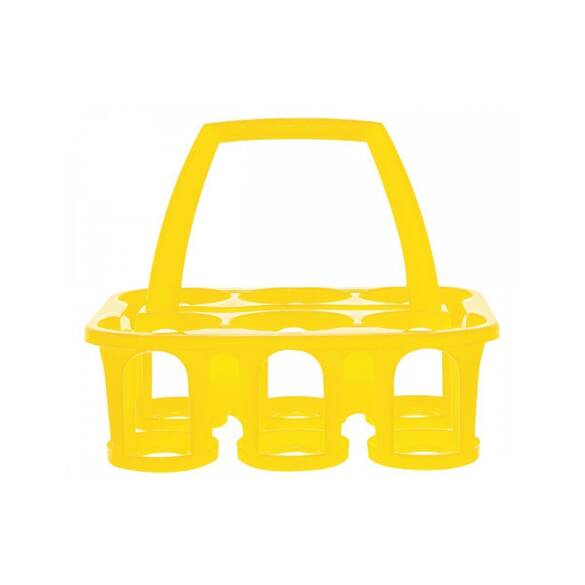Lyson Bal Kavanozu Taşıma Sepeti, Plastik, Sarı