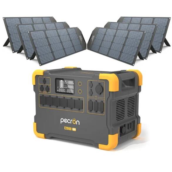 Pecron 5-Pin Y Şubeli MC4 Şarj Kablosu 6*200W Paralel Olarak Kullanılır