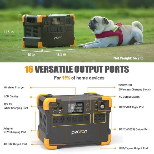 PECRON E3000 3108Wh Taşınabilir Güç İstasyonu