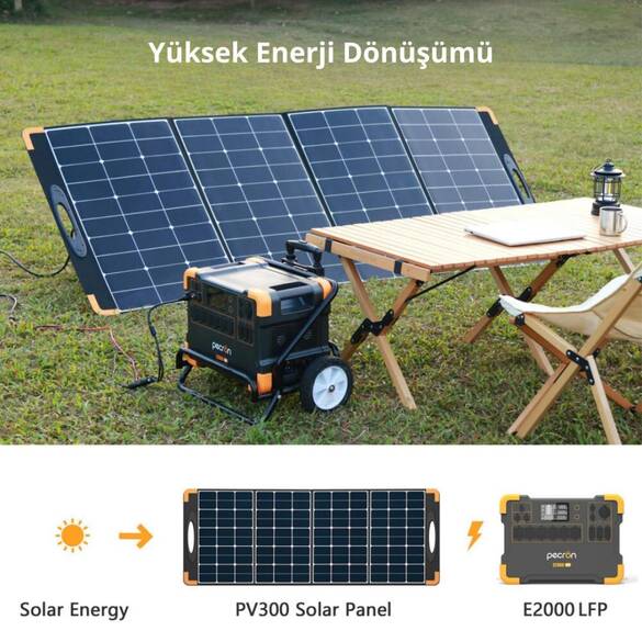 PECRON PV300 ”330W” Katlanır Güneş Paneli