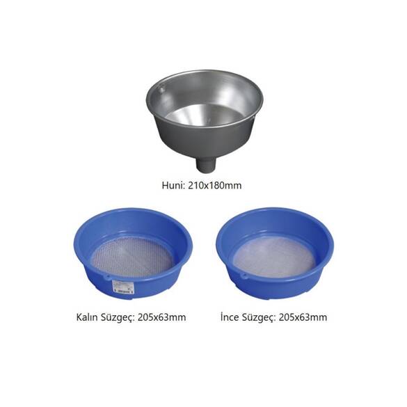 Yasaeng Yuvarlak Plastik Bal Süzgeci